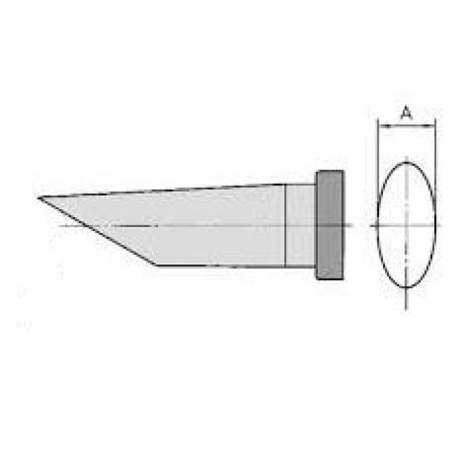 LTCC60 - Round tip sloped 60° - A 3.2 mm / 17.0 mm (GW-LTCC) LTCC60 - Round tip sloped 60° - A 3.2 mm / 17.0 mm (GW-LTCC)
